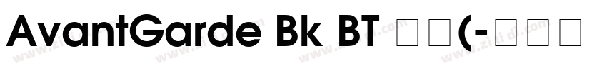 AvantGarde Bk BT 普通(字体转换